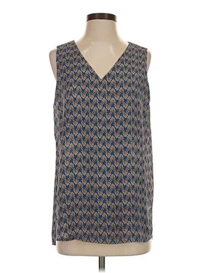 Pre-owned Pleione Tank Top Blue V-neck Tops