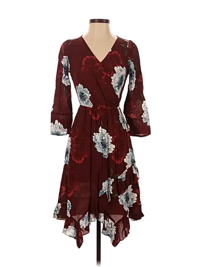 Pre-owned Plenty By Tracy Reese Casual Dress In Burgundy