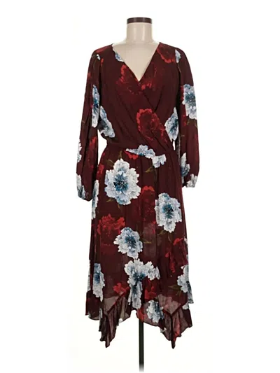 Pre-owned Plenty By Tracy Reese Casual Dress In Burgundy