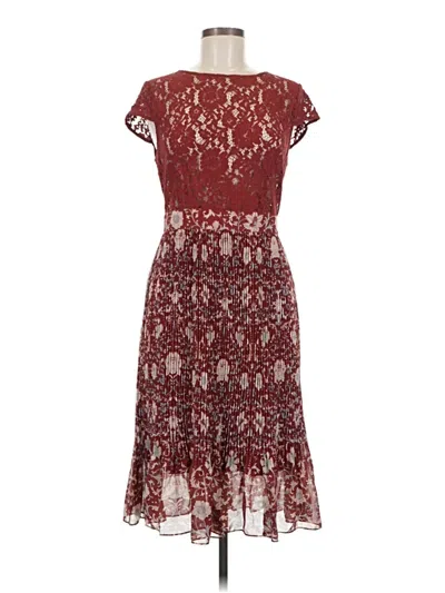 Pre-owned Plenty By Tracy Reese Casual Dress In Burgundy