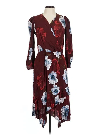 Pre-owned Plenty By Tracy Reese Casual Dress In Burgundy