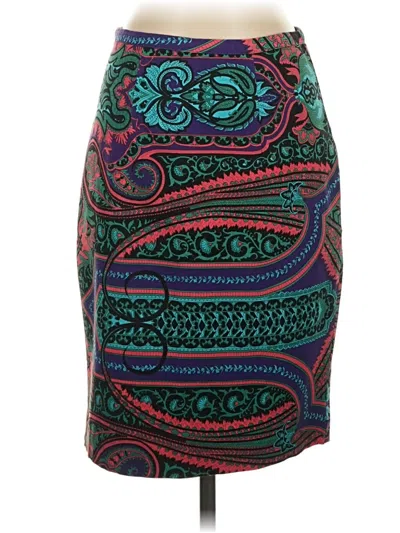 Pre-owned Plenty By Tracy Reese Casual Skirt In Teal