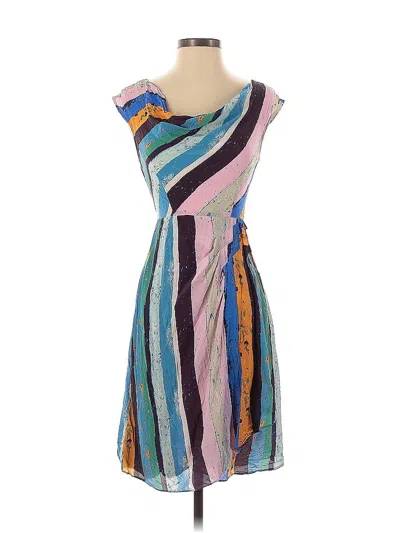 Pre-owned Plenty By Tracy Reese Cocktail Dress In Blue