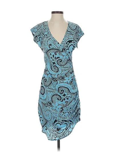 Pre-owned Plenty By Tracy Reese Cocktail Dress In Blue