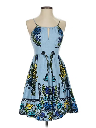 Pre-owned Plenty By Tracy Reese Cocktail Dress In Blue