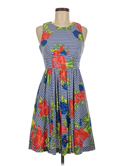 Pre-owned Plenty By Tracy Reese Cocktail Dress In Blue