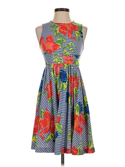 Pre-owned Plenty By Tracy Reese Cocktail Dress In Blue