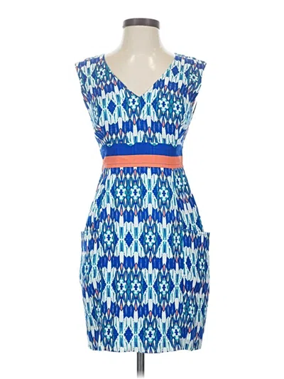 Pre-owned Plenty By Tracy Reese Cocktail Dress In Blue