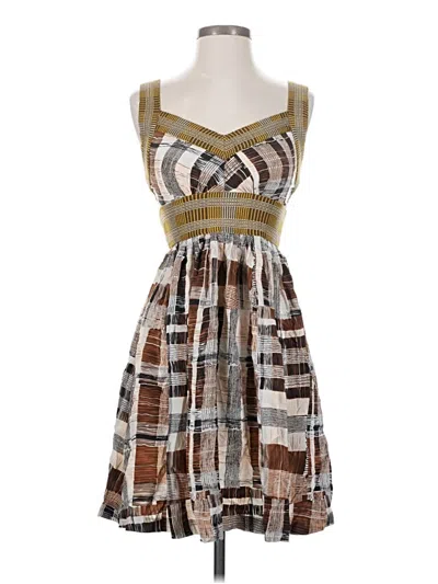 Pre-owned Plenty By Tracy Reese Cocktail Dress In Brown