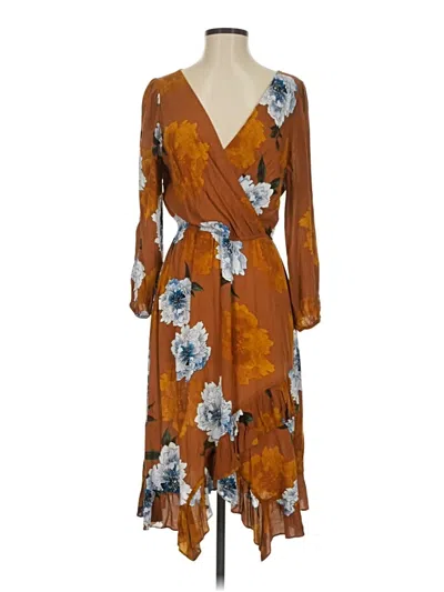 Pre-owned Plenty By Tracy Reese Cocktail Dress In Brown