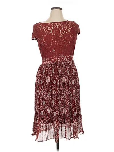 Pre-owned Plenty By Tracy Reese Cocktail Dress In Burgundy