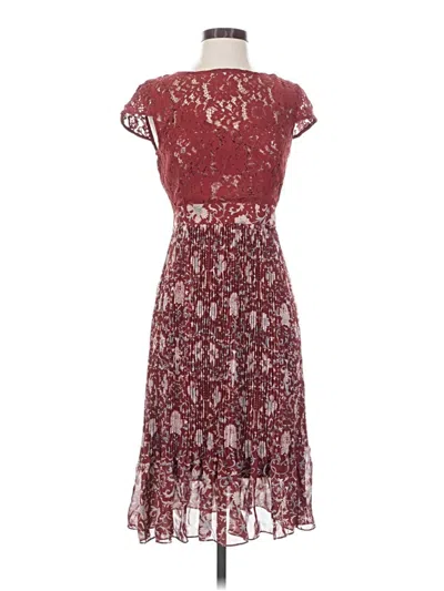 Pre-owned Plenty By Tracy Reese Cocktail Dress In Burgundy