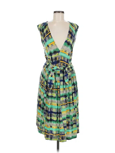 Pre-owned Plenty By Tracy Reese Cocktail Dress In Green