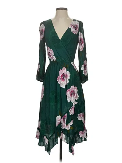 Pre-owned Plenty By Tracy Reese Cocktail Dress In Green