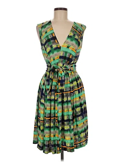 Pre-owned Plenty By Tracy Reese Cocktail Dress In Green