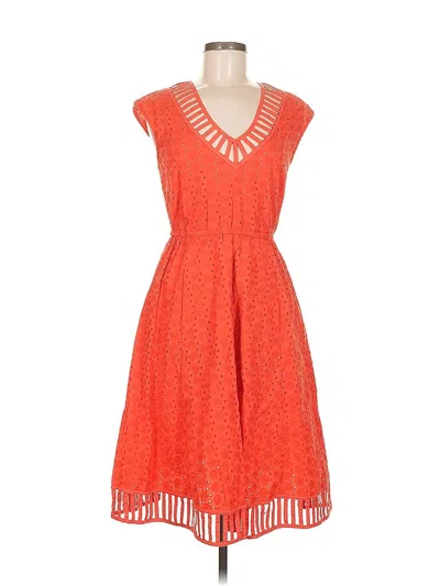 Pre-owned Plenty By Tracy Reese Cocktail Dress In Orange