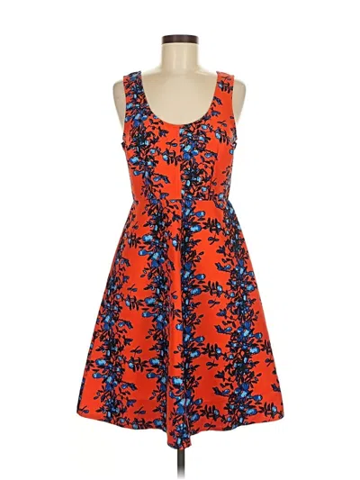 Pre-owned Plenty By Tracy Reese Cocktail Dress In Orange