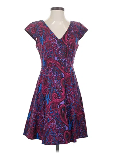Pre-owned Plenty By Tracy Reese Cocktail Dress In Purple