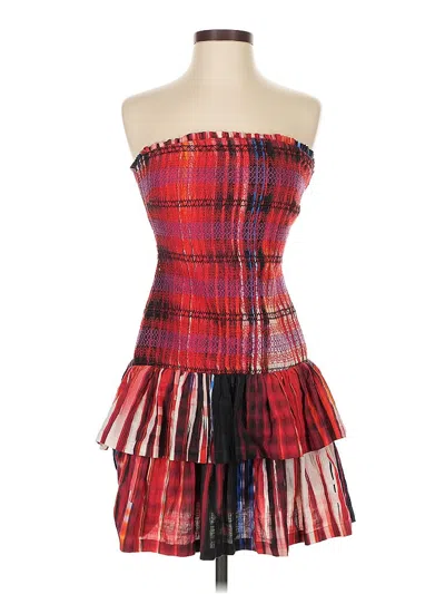 Pre-owned Plenty By Tracy Reese Cocktail Dress In Red