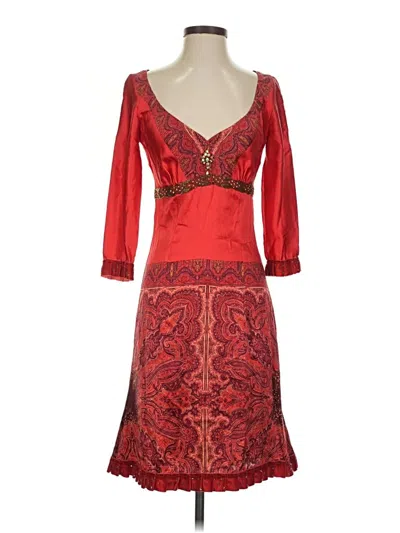 Pre-owned Plenty By Tracy Reese Cocktail Dress In Red