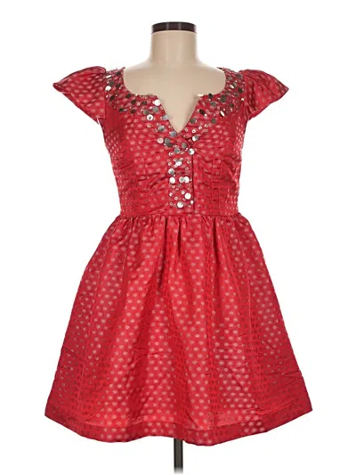 Pre-owned Plenty By Tracy Reese Cocktail Dress In Red