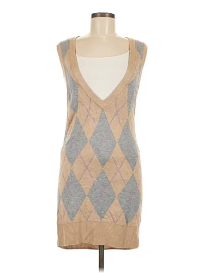 Pre-owned Plenty By Tracy Reese Cocktail Dress In Tan