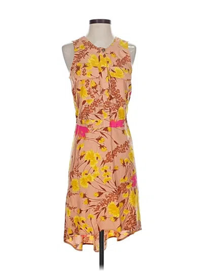 Pre-owned Plenty By Tracy Reese Cocktail Dress In Yellow