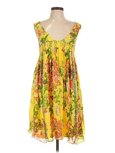 Pre-owned Plenty By Tracy Reese Cocktail Dress In Yellow