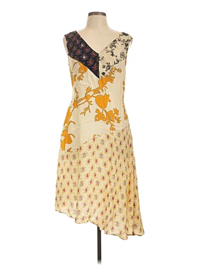 Pre-owned Plenty By Tracy Reese Cocktail Dress In Yellow