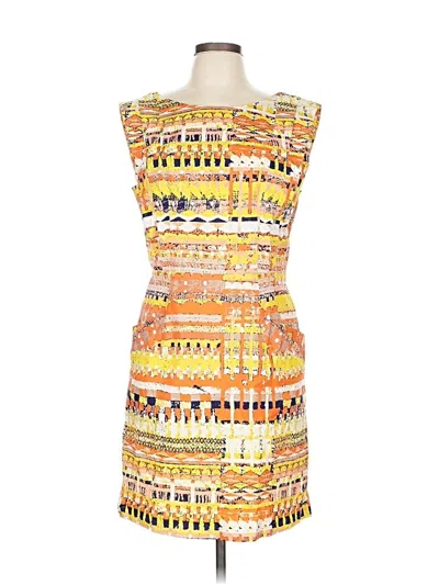 Pre-owned Plenty By Tracy Reese Cocktail Dress In Yellow