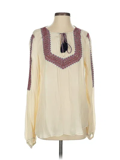 Pre-owned Plenty By Tracy Reese Long Sleeve Blouse In White