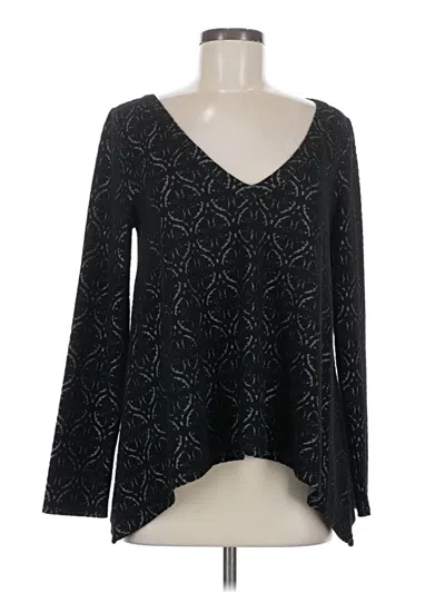 Pre-owned Plenty By Tracy Reese Long Sleeve T-shirt In Black