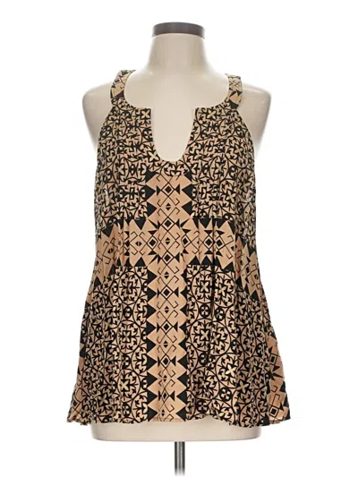 Pre-owned Plenty By Tracy Reese Sleeveless Blouse In Gold