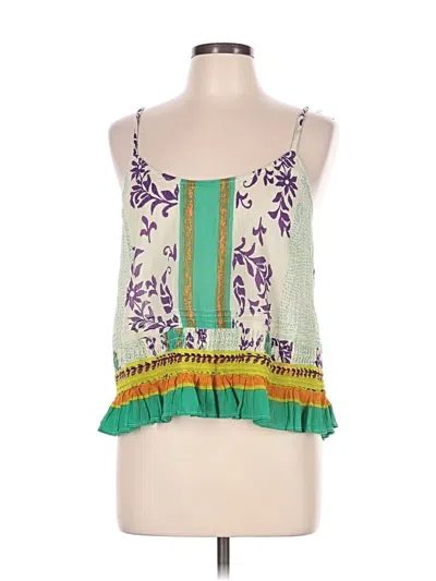 Pre-owned Plenty By Tracy Reese Sleeveless Blouse In Green