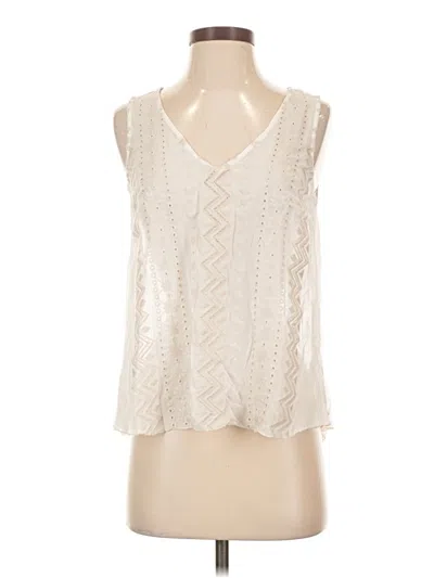 Pre-owned Plenty By Tracy Reese Sleeveless Blouse In Ivory