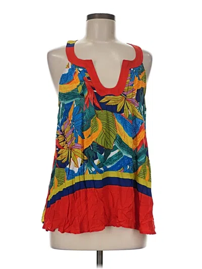 Pre-owned Plenty By Tracy Reese Sleeveless Blouse In Red