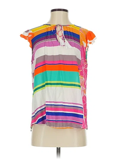 Pre-owned Plenty By Tracy Reese Sleeveless Blouse In White