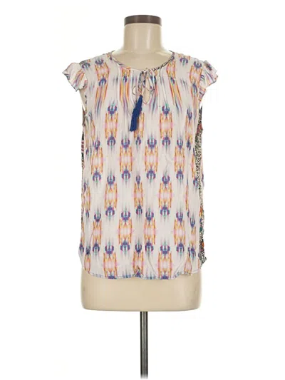 Pre-owned Plenty By Tracy Reese Sleeveless Blouse In White