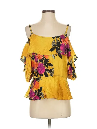 Pre-owned Plenty By Tracy Reese Sleeveless Blouse In Yellow