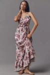 Plenty By Tracy Reese Sleeveless Ruffled V-neck A-line Maxi Dress