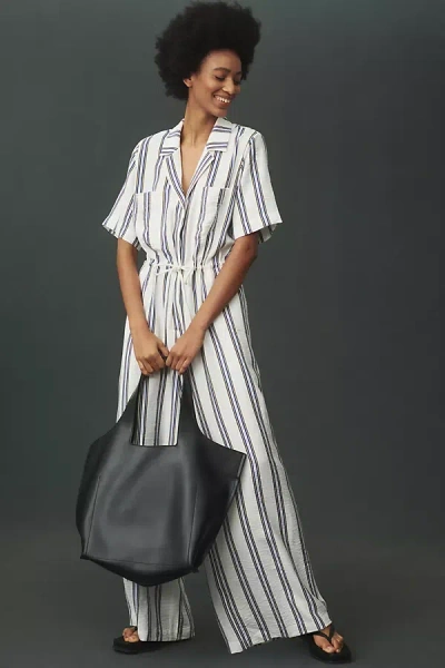 Plenty By Tracy Reese Striped Jumpsuit In White