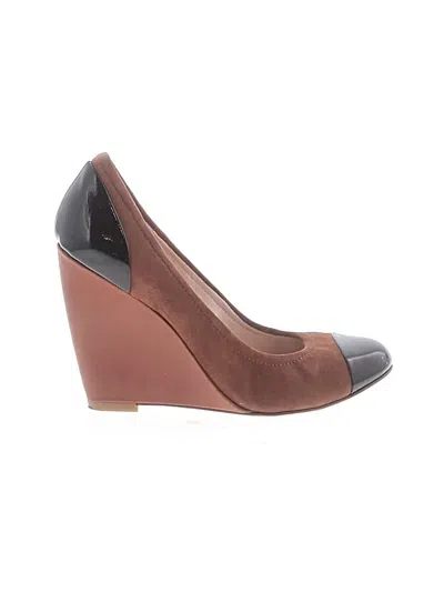 Pre-owned Plenty By Tracy Reese Wedges In Brown