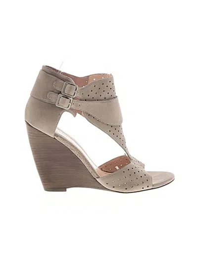 Pre-owned Plenty By Tracy Reese Wedges In Gray
