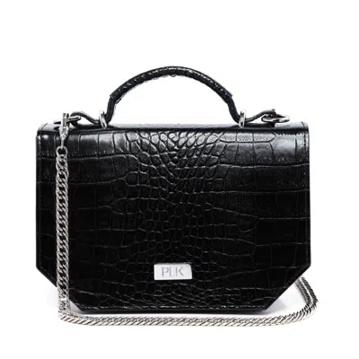Plik X Haya Women's Lola Crossbody Bag Black Croc