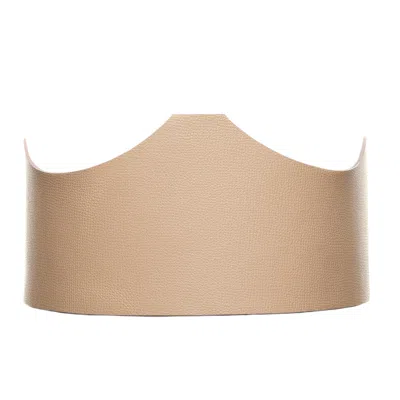 Plik X Haya Women's Neutrals Under Bust Wide Corset Waist Belt - Adel In Beige/black