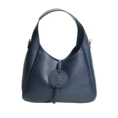 Plinio Visona' Textured Leather Shoulder Bag