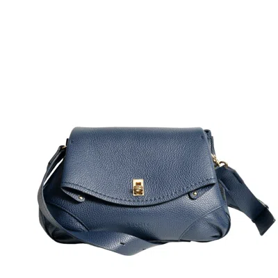 Plinio Visona' Textured Pebbled Leather Shoulder Bag