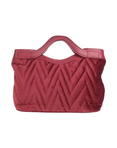 Plinio Visona' Woman Handbag Burgundy Size - Leather, Textile Fibers