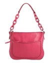 Plinio Visona' Woman Handbag Fuchsia Size - Leather In Pink