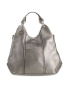 Plinio Visona' Woman Handbag Gunmetal Size - Leather In Gray